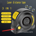 Лазерная рулетка 16 футов с цифровым ЖК-дисплеем